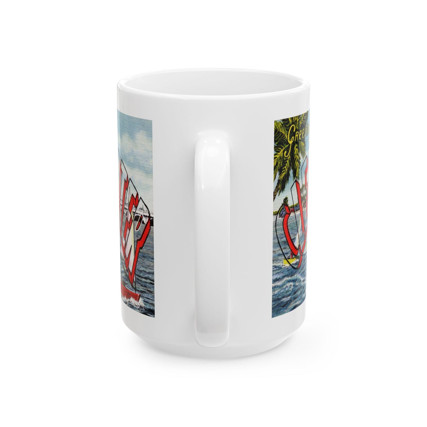 Memebly Retro Greetings from Clearwater FL Florida Coffee Mug