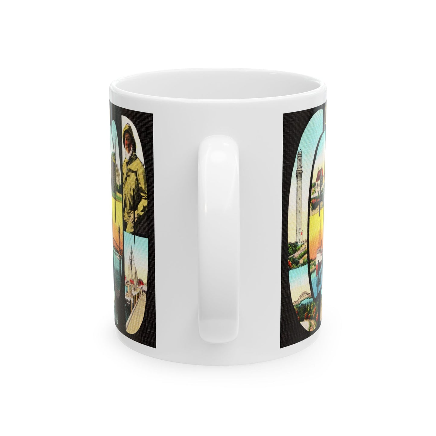 Memebly Scenic Vintage Greetings from Cape Cod MA Massachusetts Coffee Mug