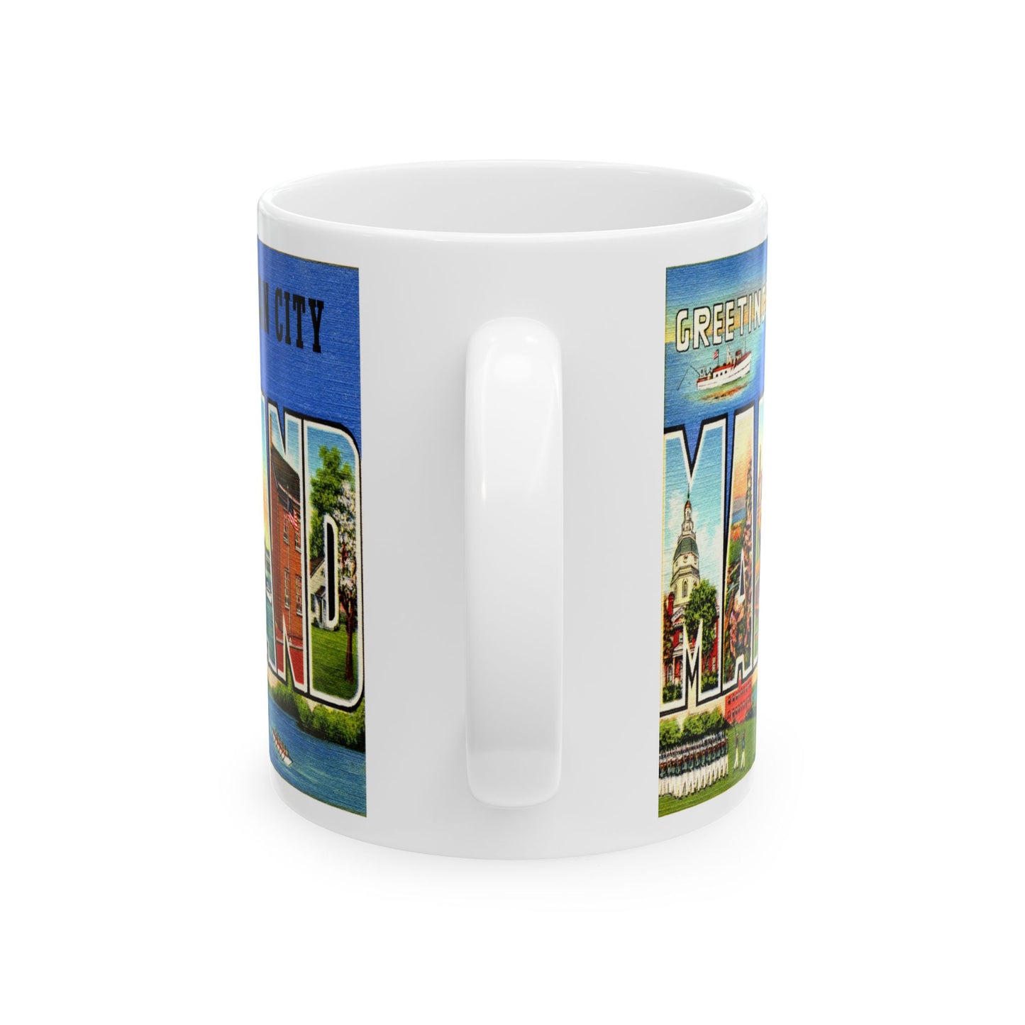 Memebly Vintage Greetings from Ocean City MD Maryland Coffee Mug