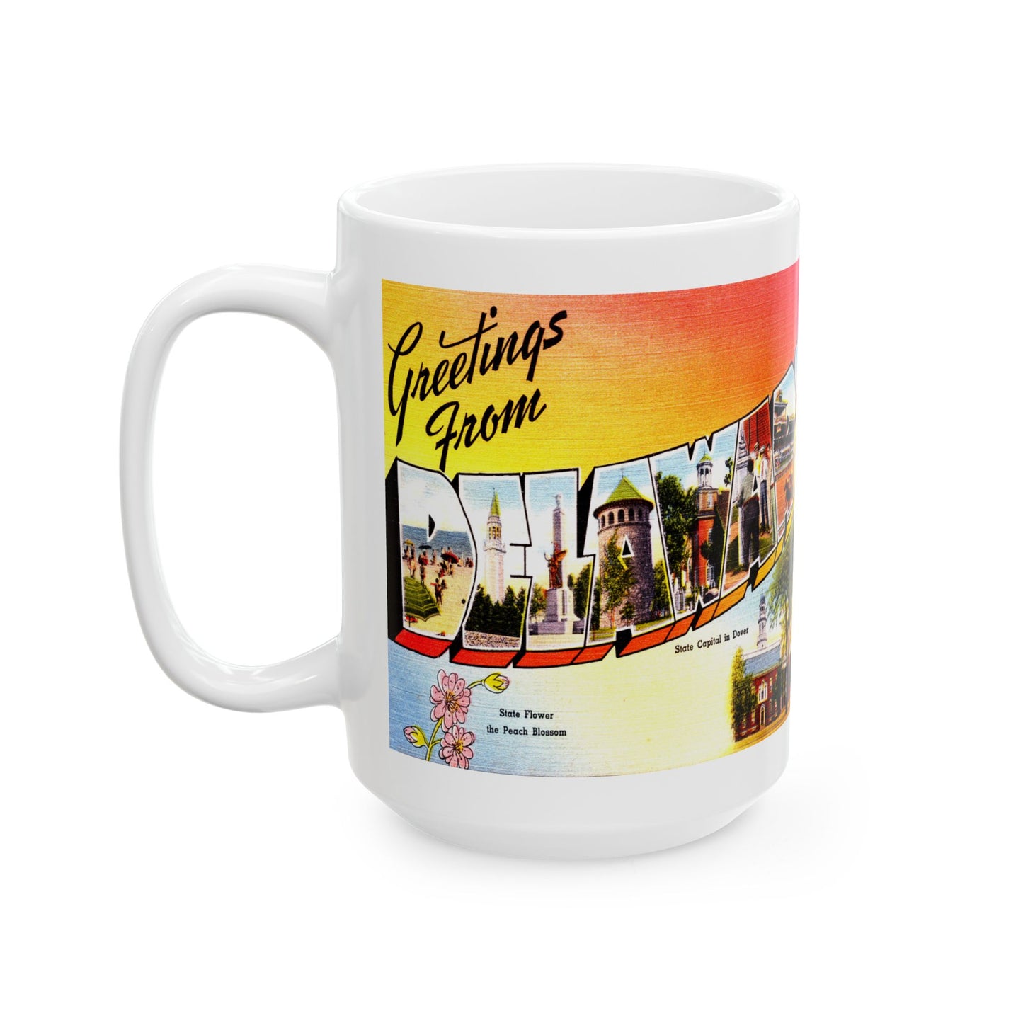 Memebly Vintage Greetings Delaware DE Coffee Mug