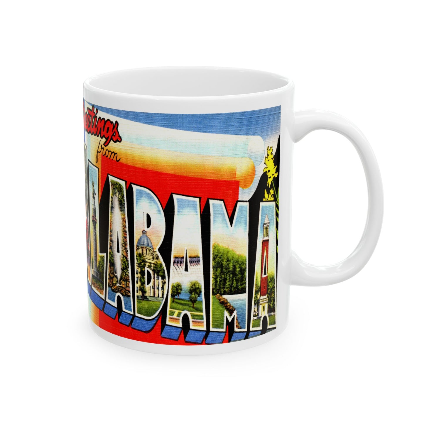 Memebly Retro Greetings from Alabama Coffee Mug