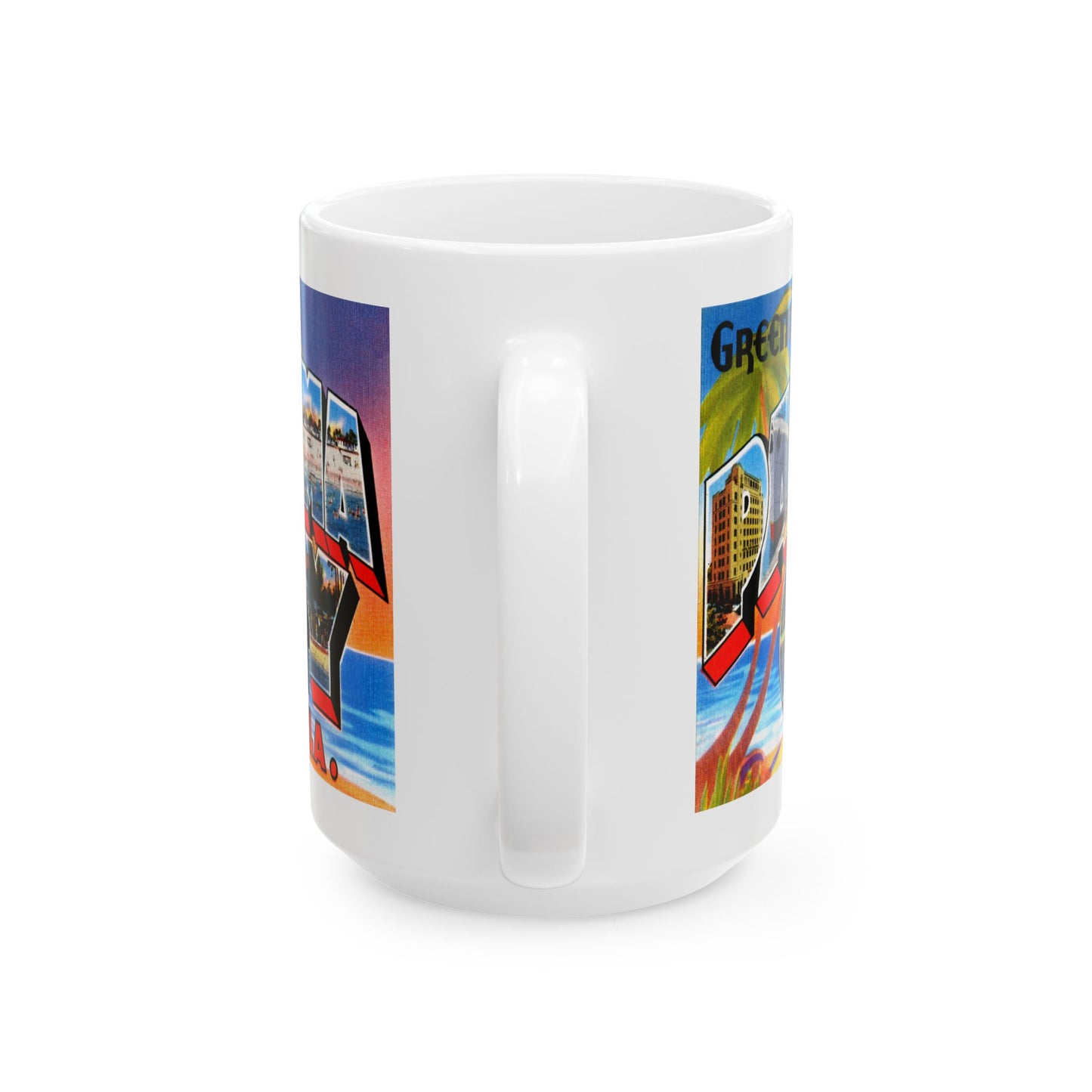 Memebly Retro Greetings from Panama City FL Florida Coffee Mug