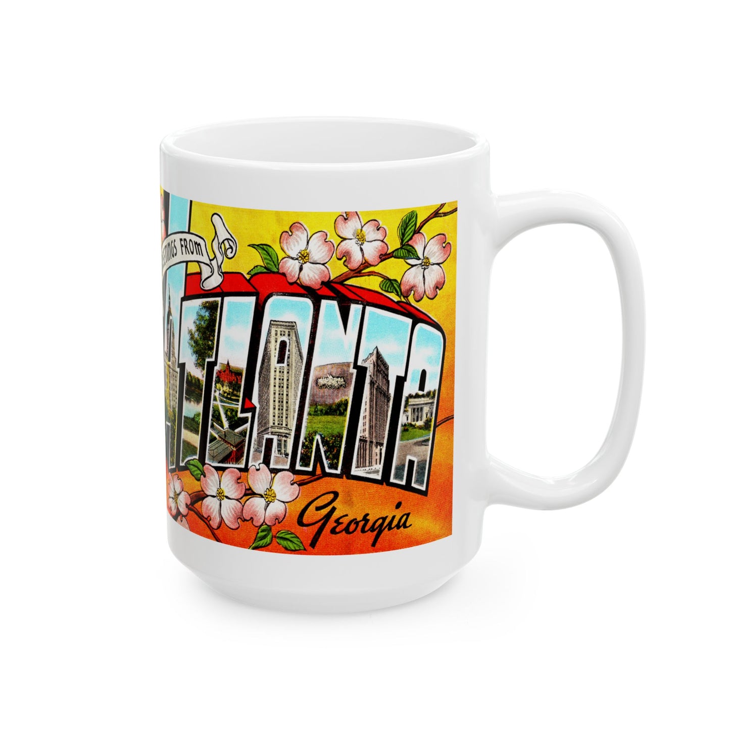 Memebly Retro Greetings from Atlanta GA Coffee Mug