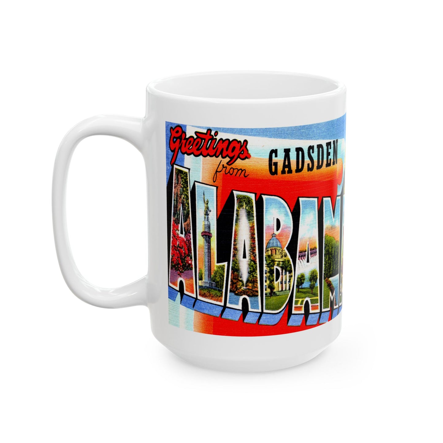 Memebly Vintage Greetings from Gadsen AL Coffee Mug