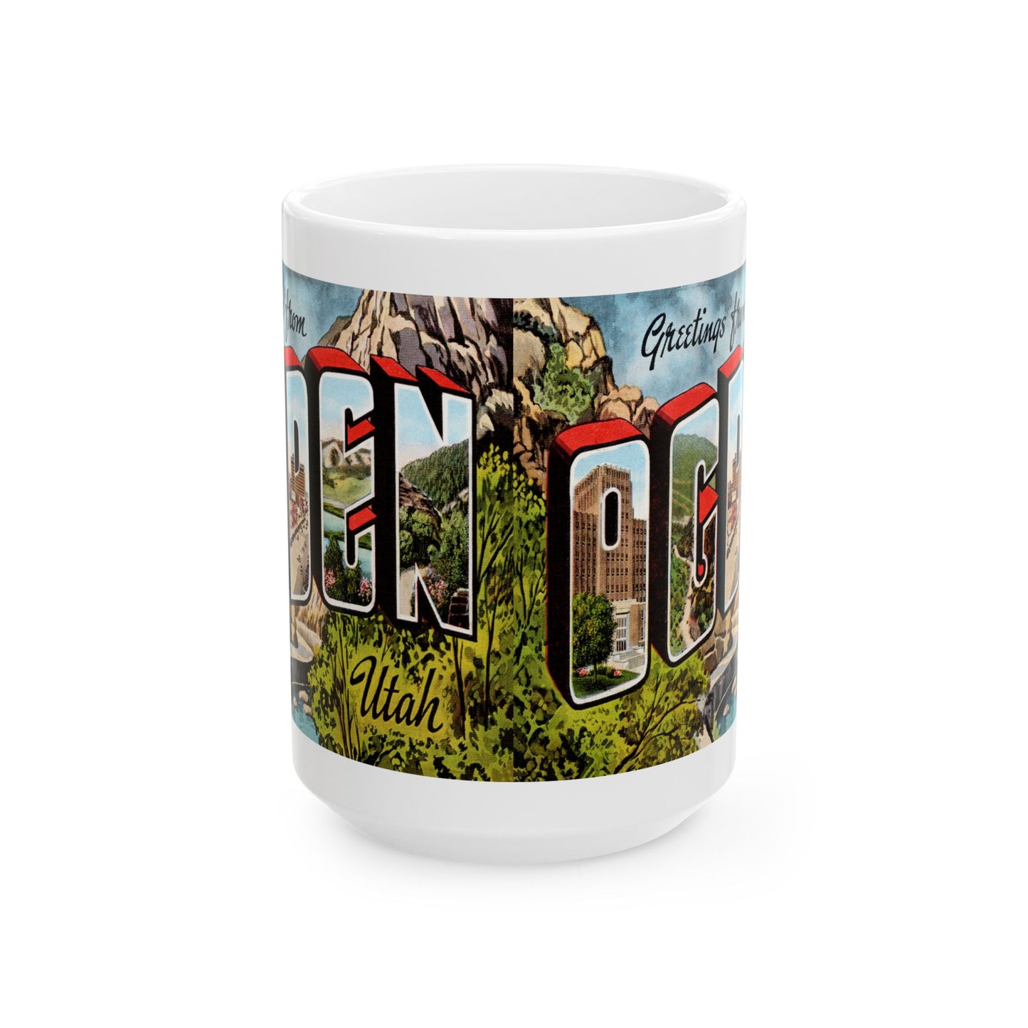 Memebly Vintage Greetings from Ogden UT Utah Coffee Mug