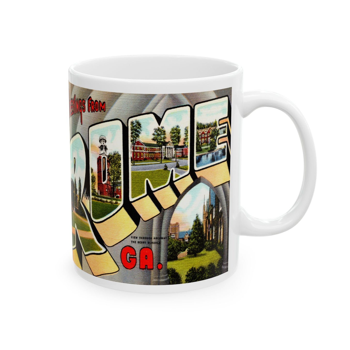 Memebly Vintage Greetings from Rome GA Coffee Mug