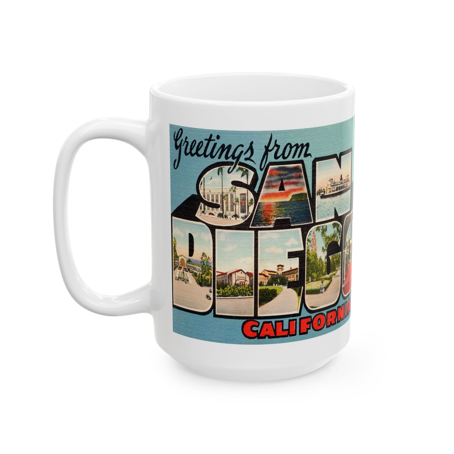 Memebly Deco Greetings from San Diego CA California Coffee Mug