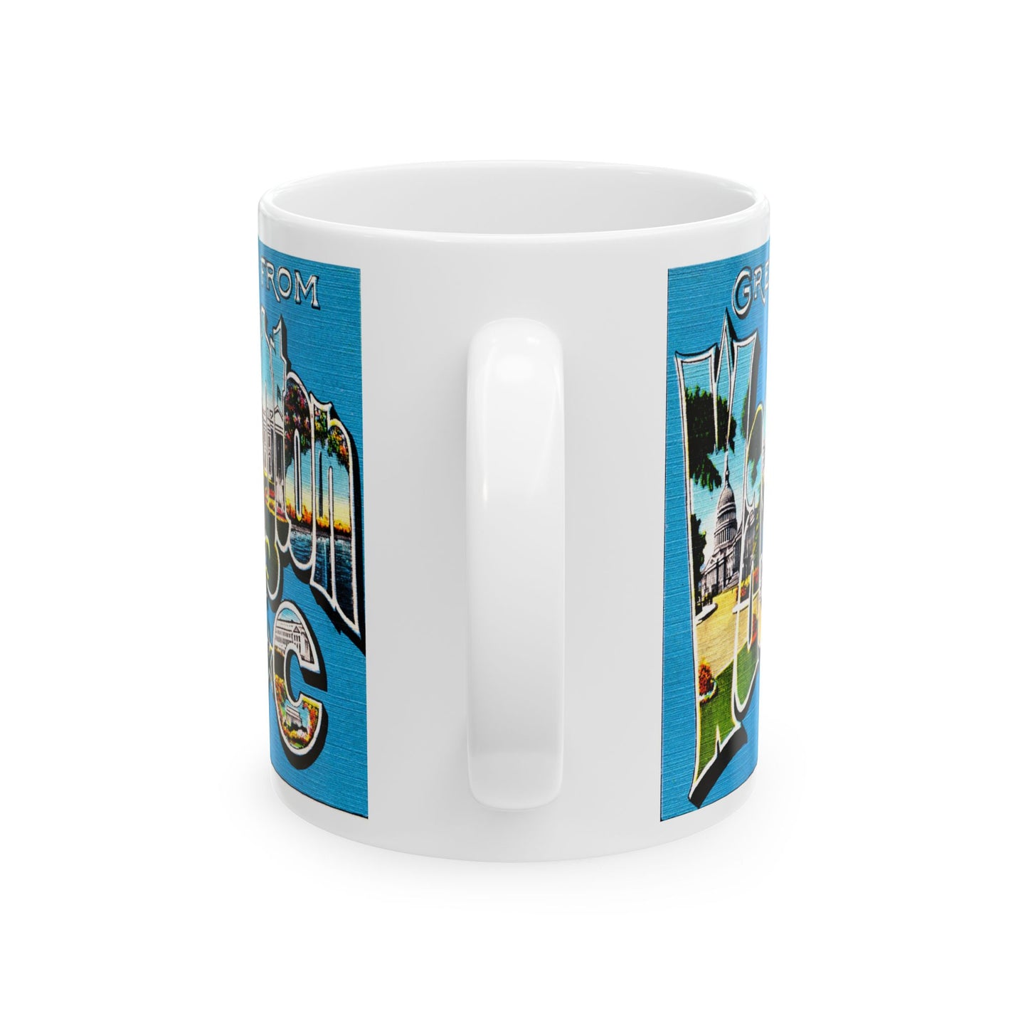 Memebly Retro Greetings from Washington DC Coffee Mug