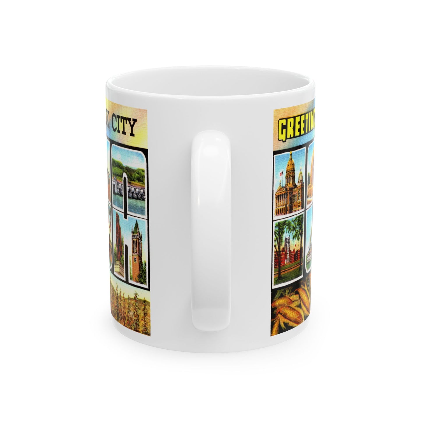 Memebly Retro Greetings from Sioux City IA Coffee Mug