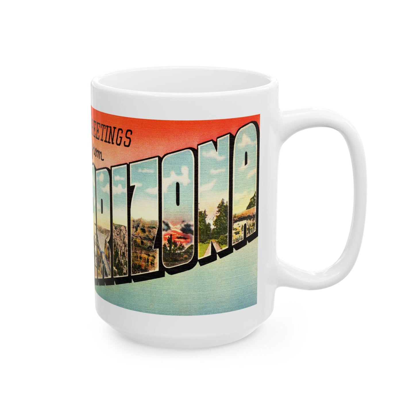 Memebly Deco Greetings from Arizona AZ Coffee Mug