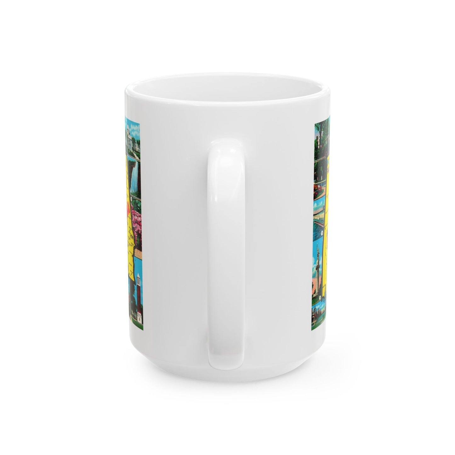 Memebly Deco Greetings from Alabama Map Coffee Mug