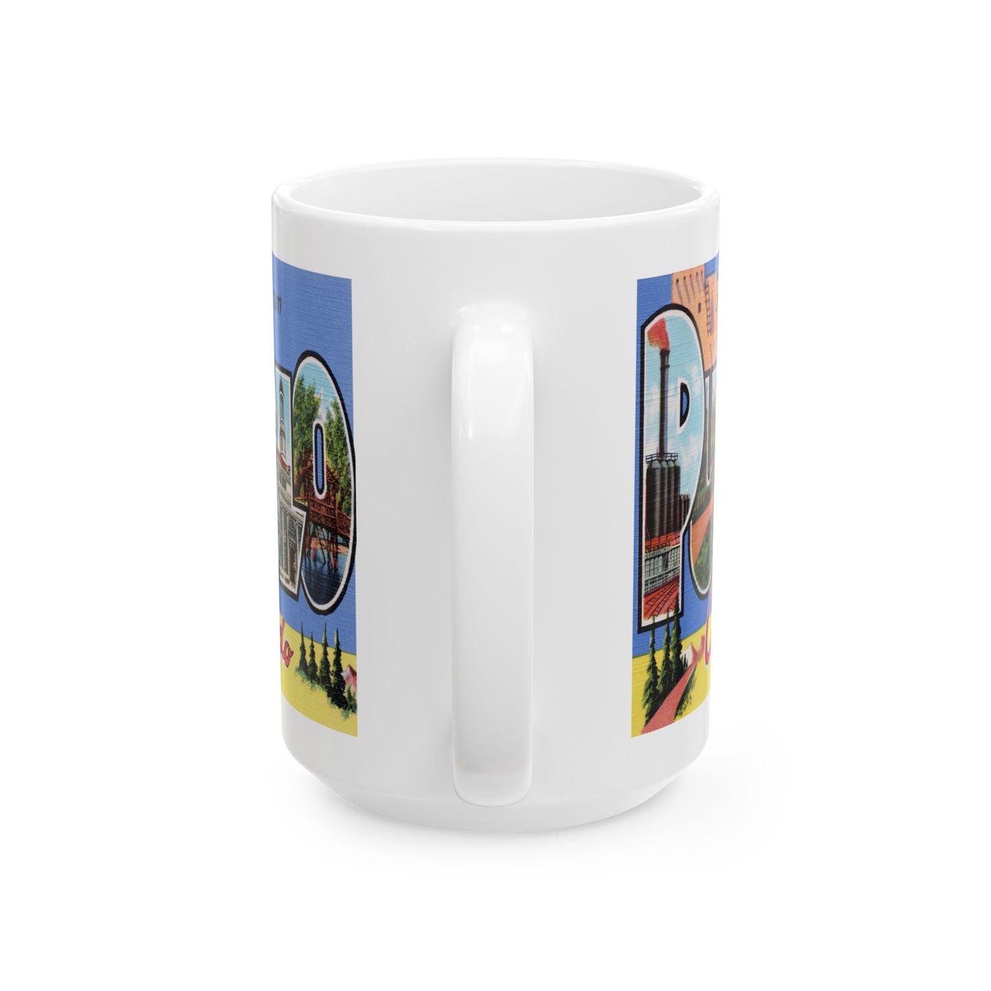 Memebly Retro Greetings from Pueblo CO Colorado Coffee Mug