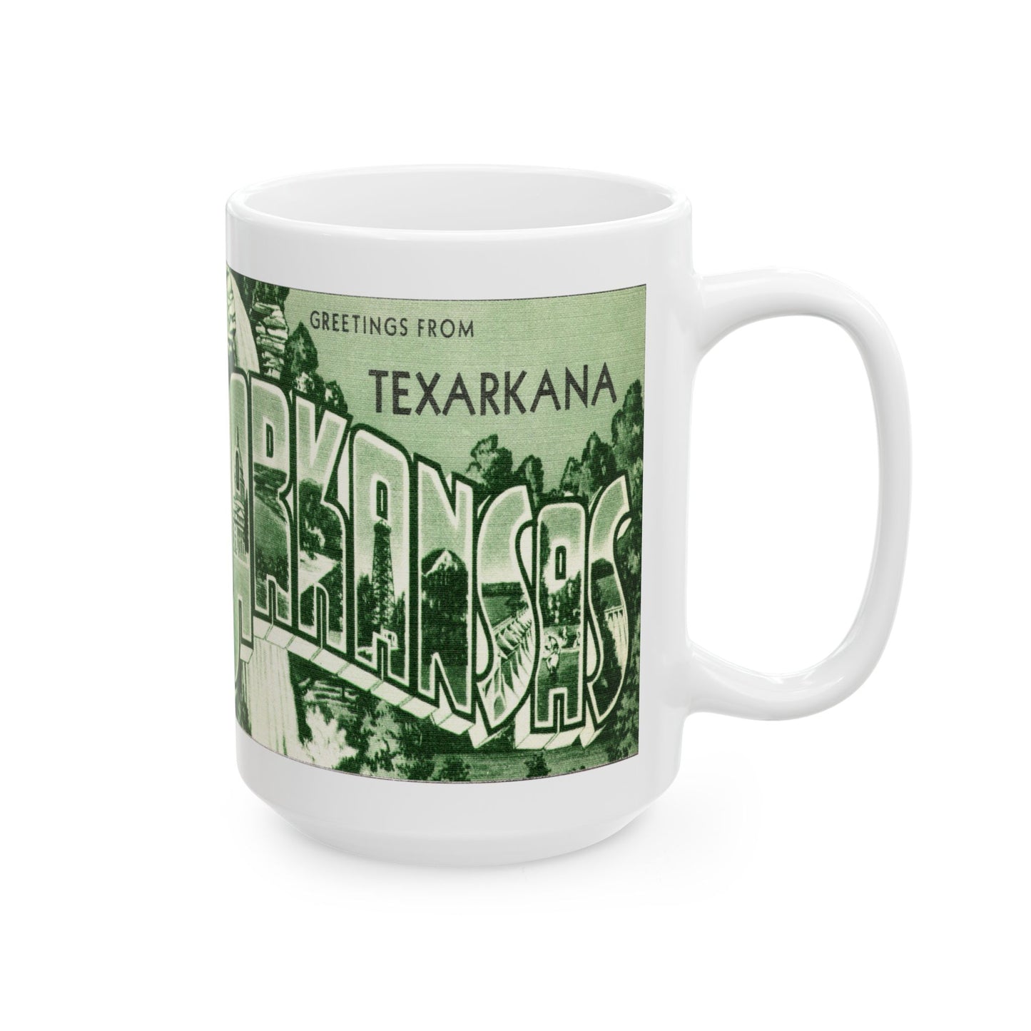 Memebly Vintage Greetings from Texarkana AR Coffee Mug