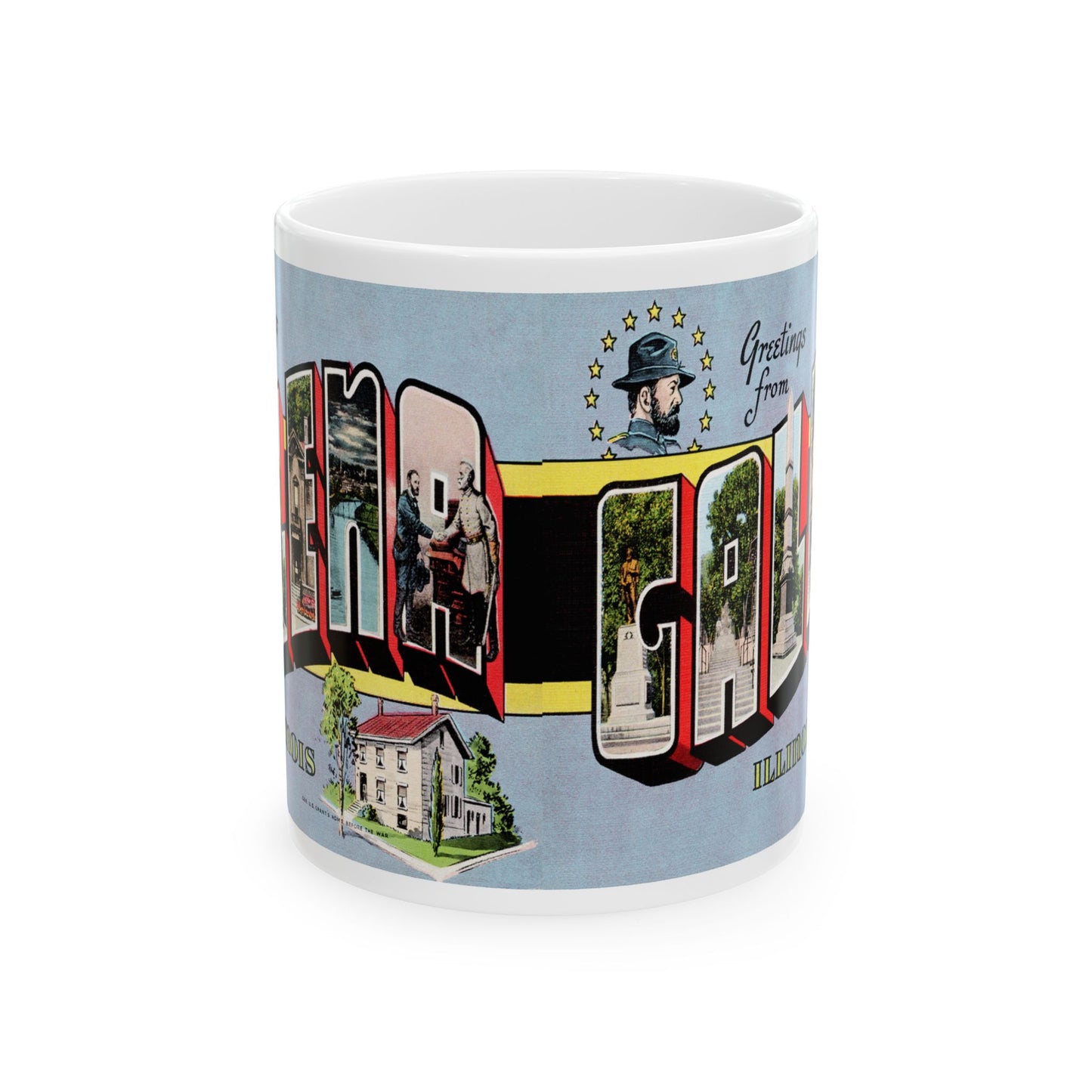 Memebly Retro Greetings from Galena IL Coffee Mug