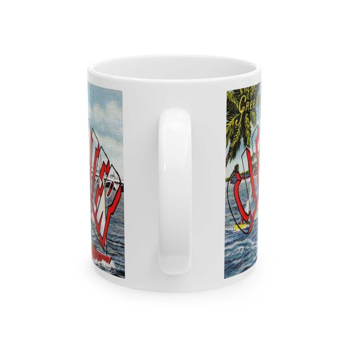 Memebly Retro Greetings from Clearwater FL Florida Coffee Mug