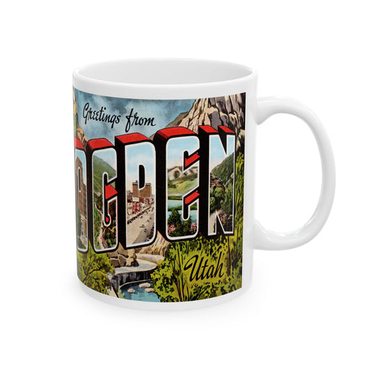 Memebly Vintage Greetings from Ogden UT Utah Coffee Mug