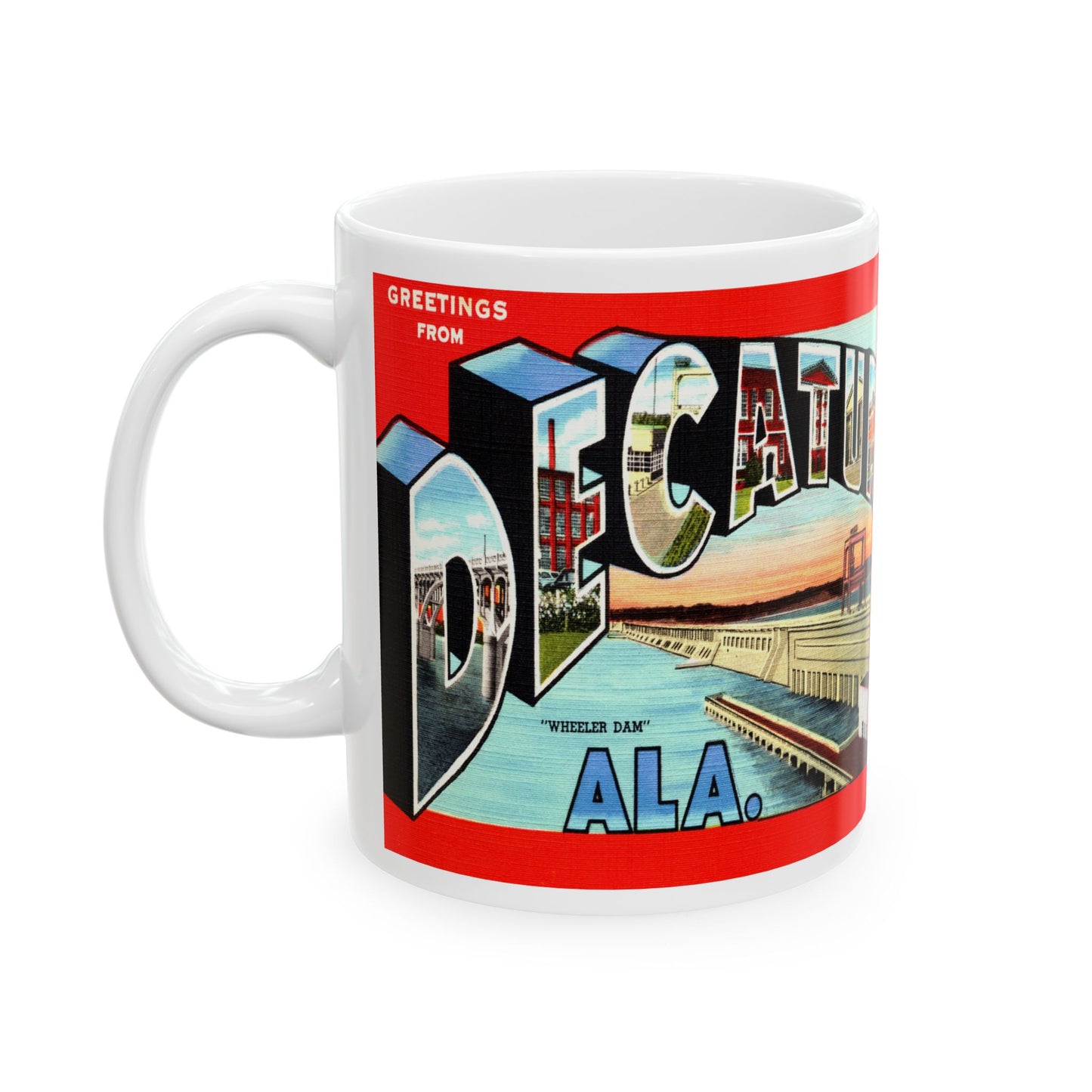 Memebly Retro Greetings from Decatur AL Coffee Mug