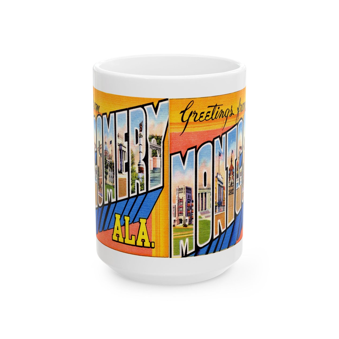 Memebly Vintage Greetings from Montgomery AL Coffee Mug