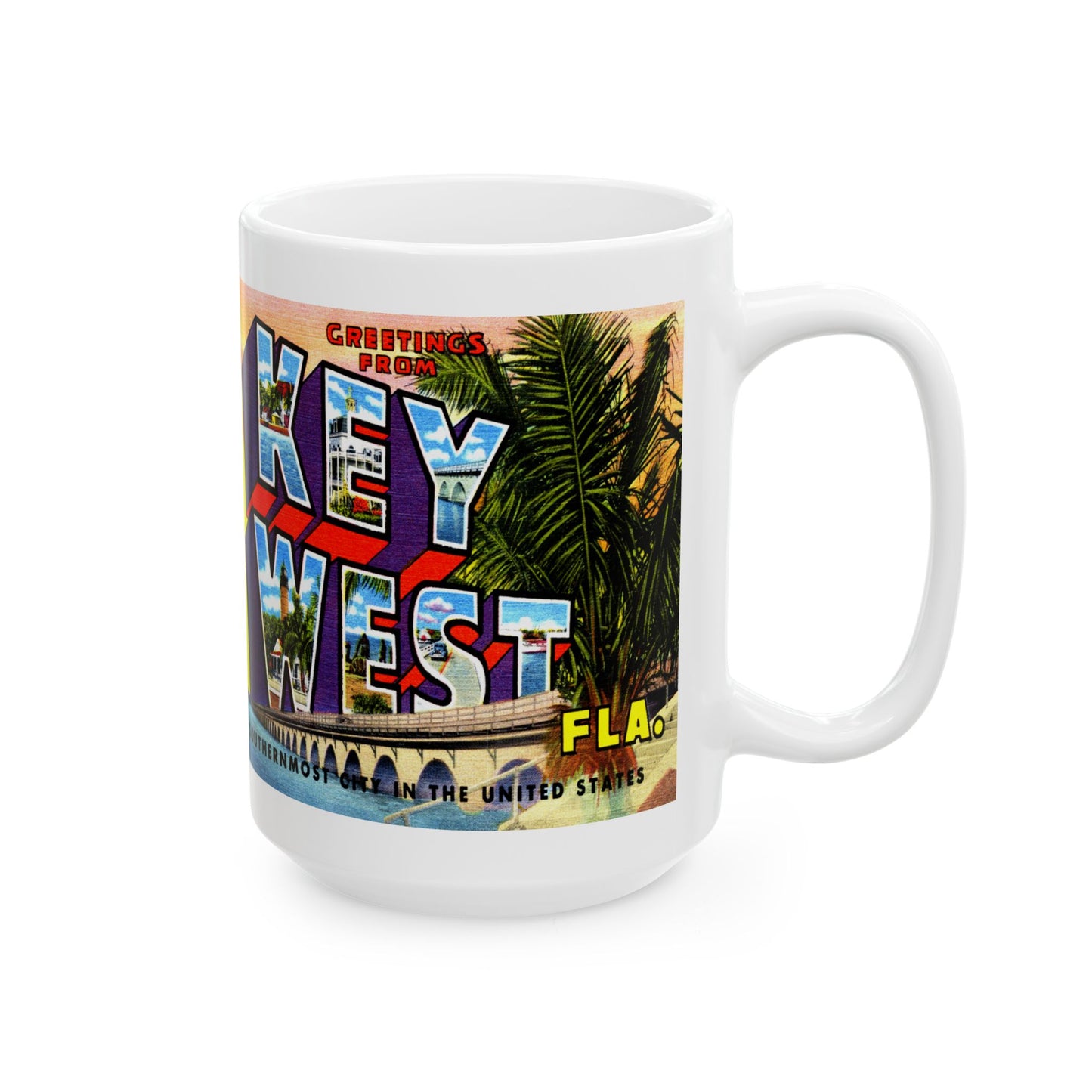 Memebly Deco Greetings from Florida Keys FL Coffee Mug