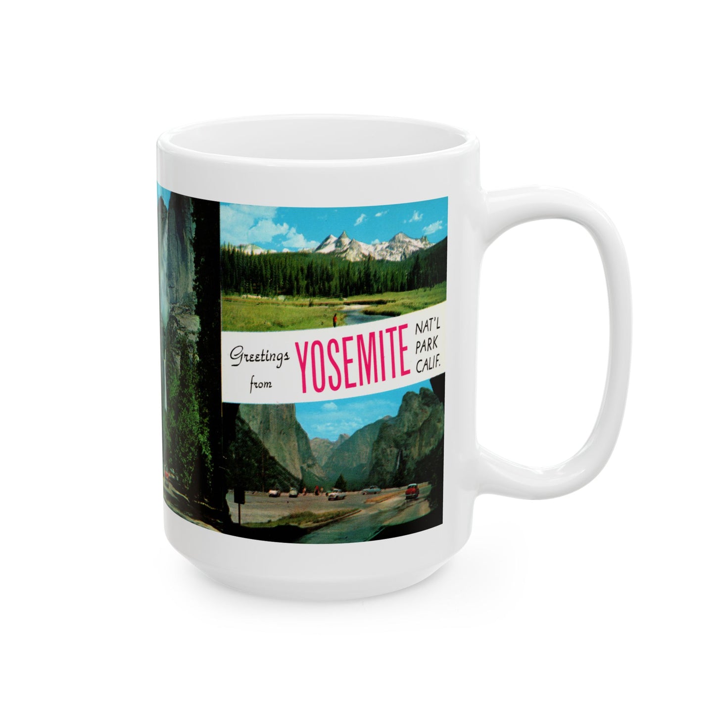 Memebly Retro Greetings from Yosemite California Coffee Mug