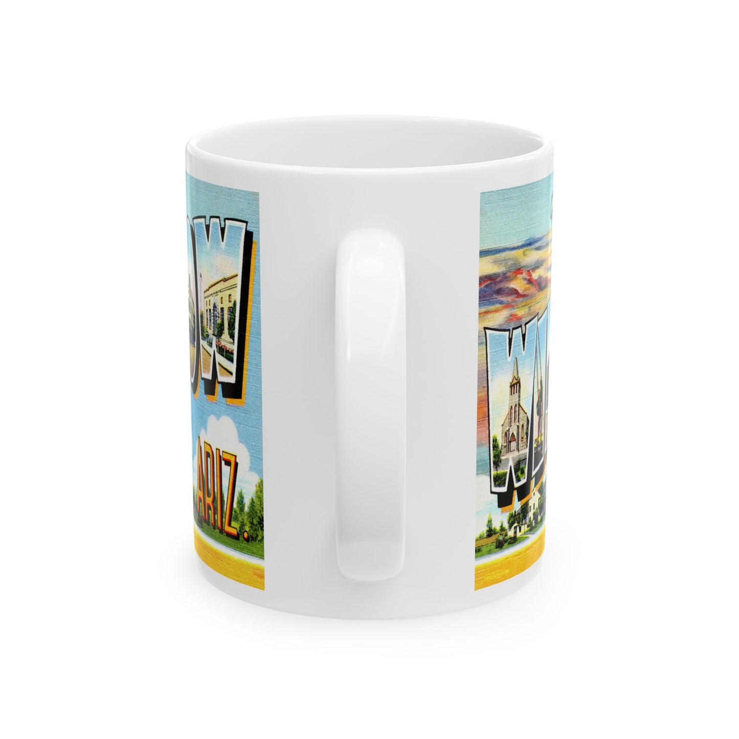 Memebly Vintage Greetings from Winslow AZ Arizona Coffee Mug