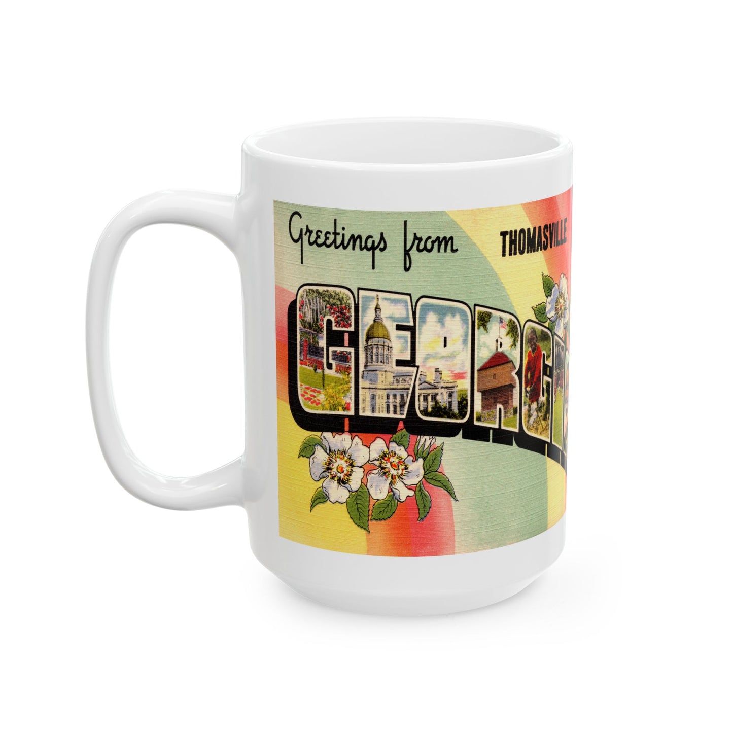 Memebly Vintage Greetings from Thomasville GA Coffee Mug