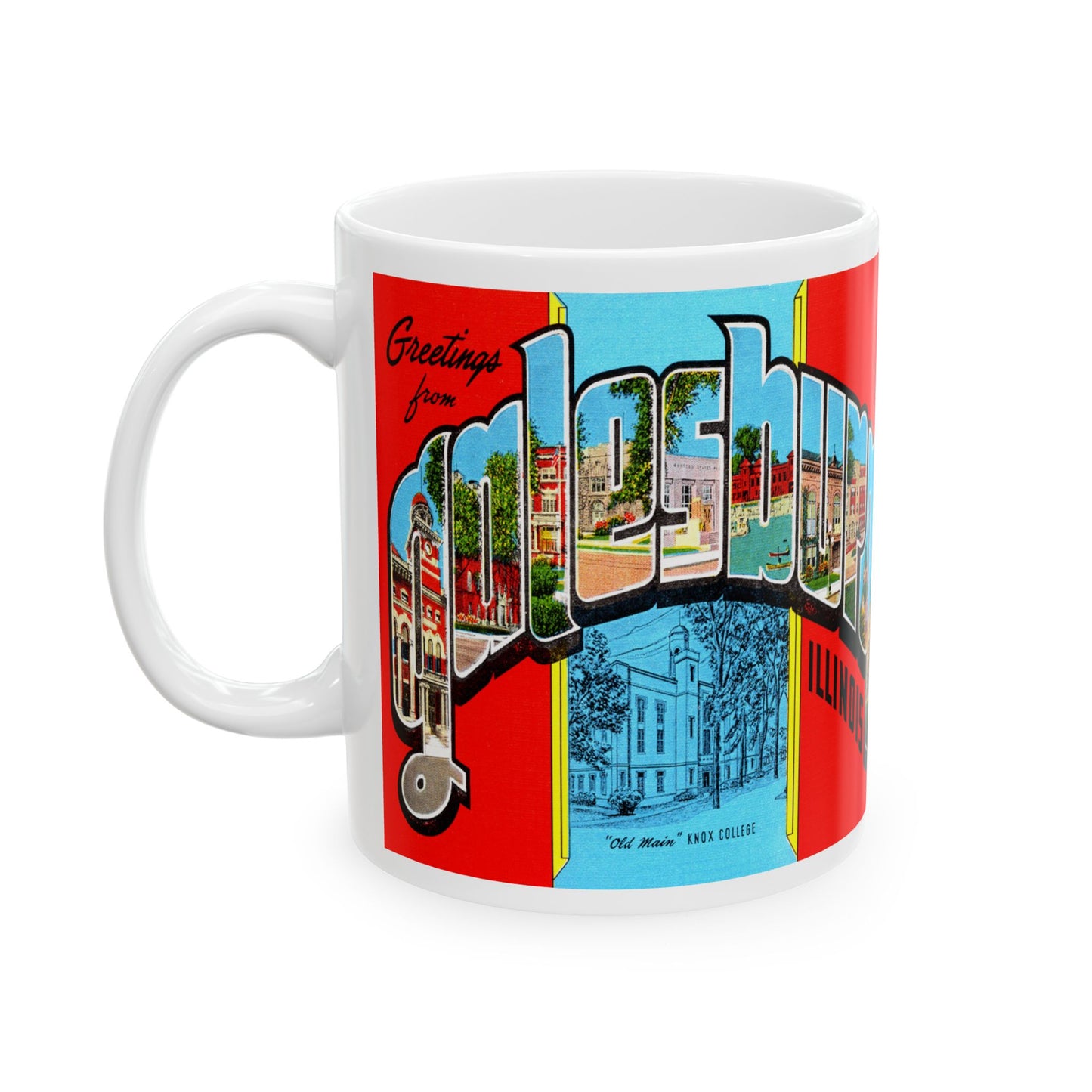 Memebly Vintage Greetings from Galesburg IL Coffee Mug