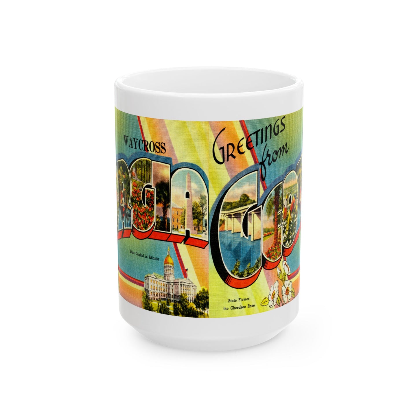 Memebly Retro Greetings from Waycross GA Coffee Mug