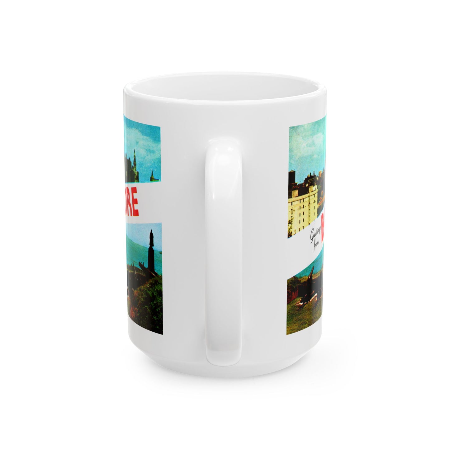 Memebly  1950s Greetings from Baltimore MD Maryland Coffee Mug