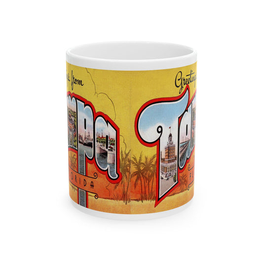 Memebly Warm Vintage Greetings from Tampa FL Coffee Mug