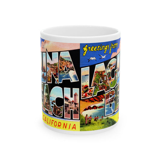 Memebly Vintage Greetings from Laguna Beach CA California Coffee Mug