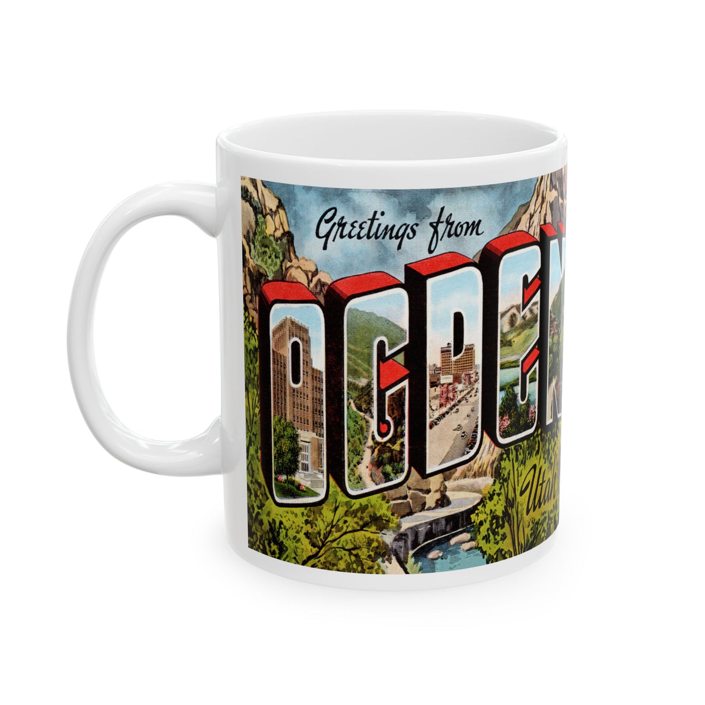 Memebly Vintage Greetings from Ogden UT Utah Coffee Mug