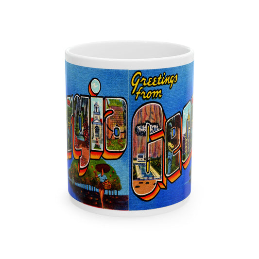 Memebly Cool Vintage Greetings from Georgia GA Coffee Mug