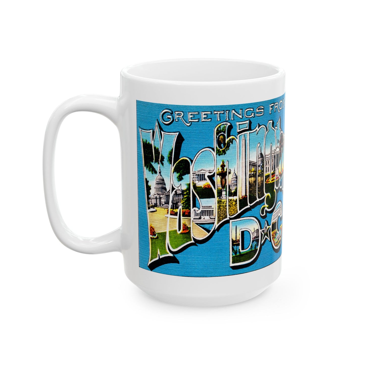 Memebly Retro Greetings from Washington DC Coffee Mug