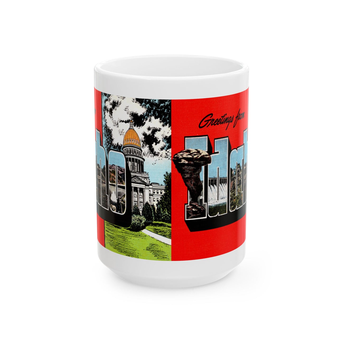 Memebly Retro Greetings from Idaho Coffee Mug