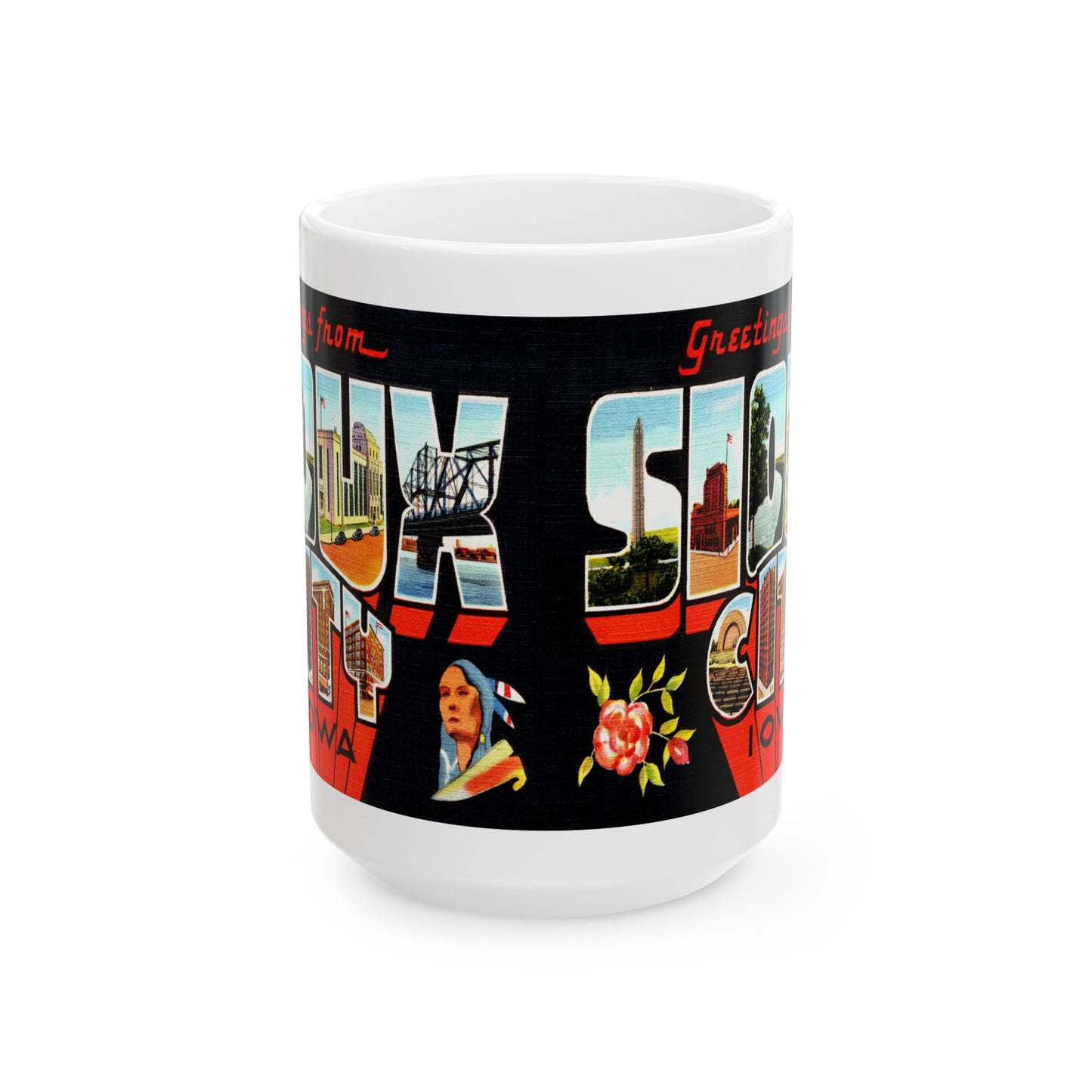 Memebly Vintage Greetings from Sioux City IA Coffee Mug