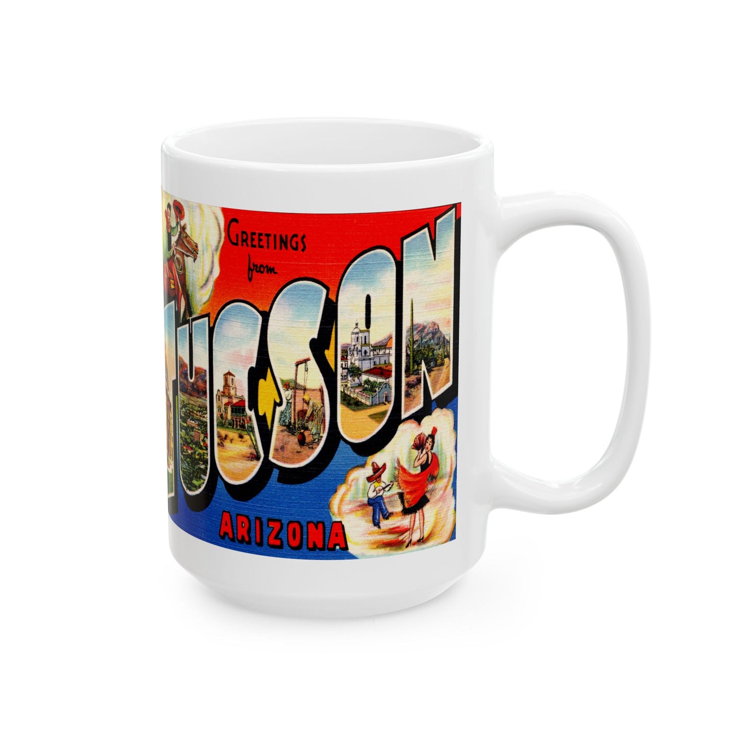 Memebly Vintage Greetings from Little Rock AR Coffee Mug