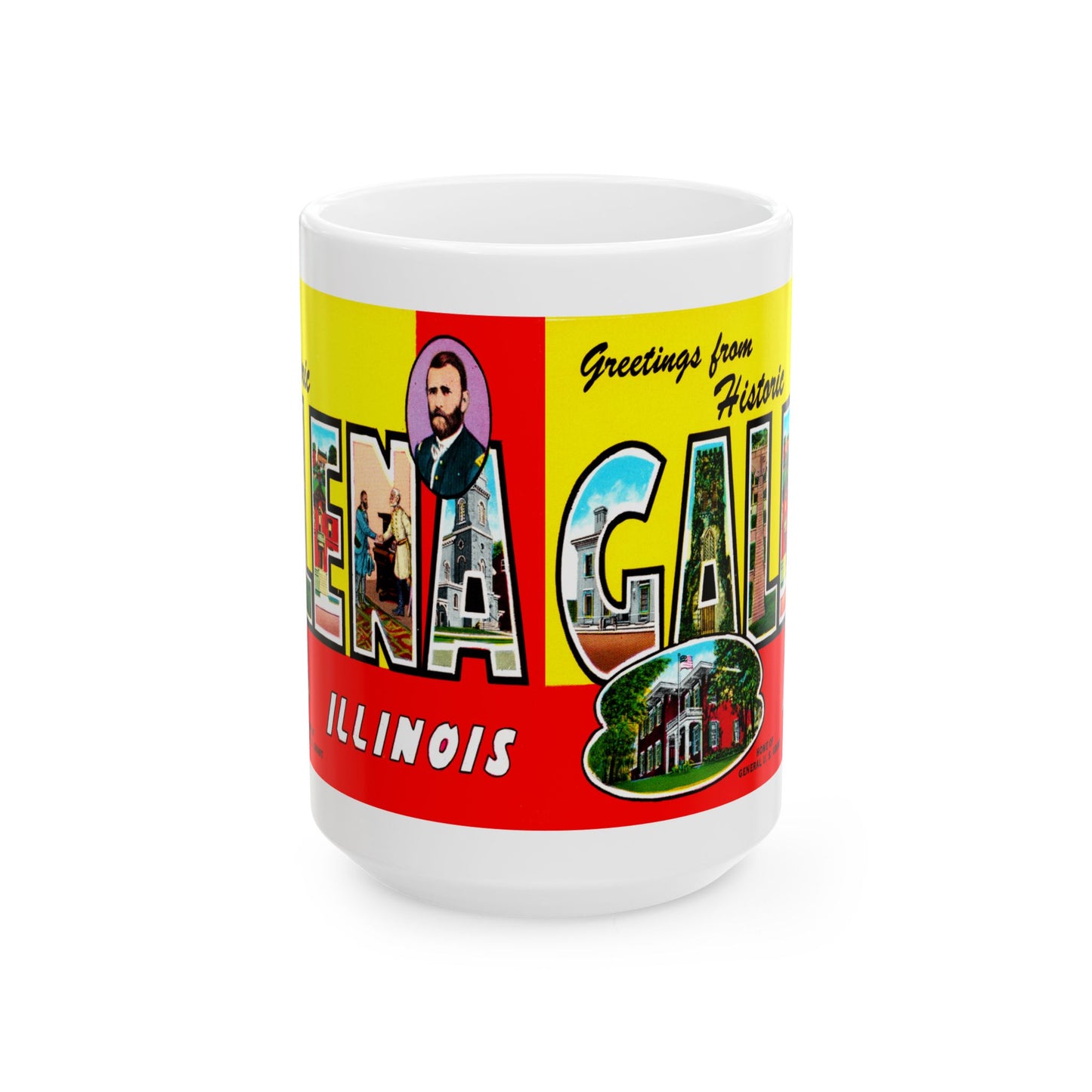 Memebly Vintage Greetings from Galena IL Coffee Mug