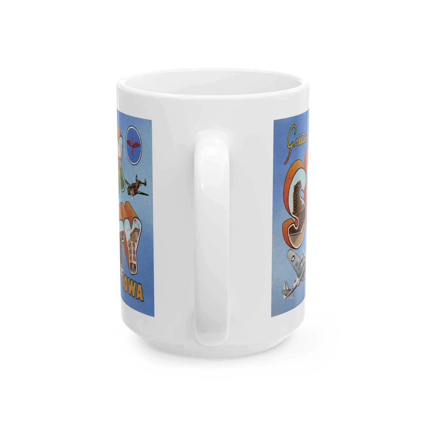 Memebly Scenic Vintage Greetings from Sioux City IA Coffee Mug