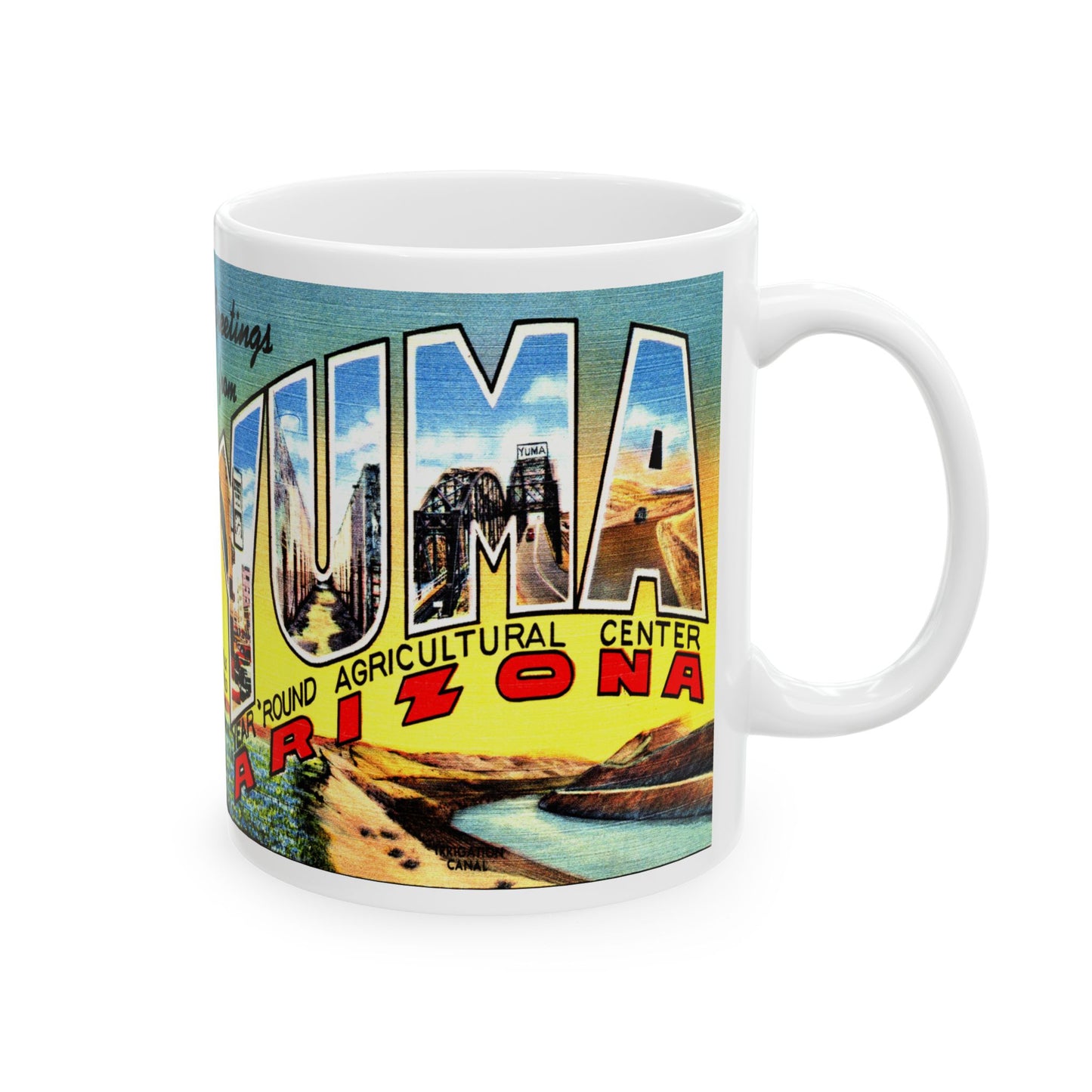 Memebly Vintage Greetings from Yuma AZ Coffee Mug