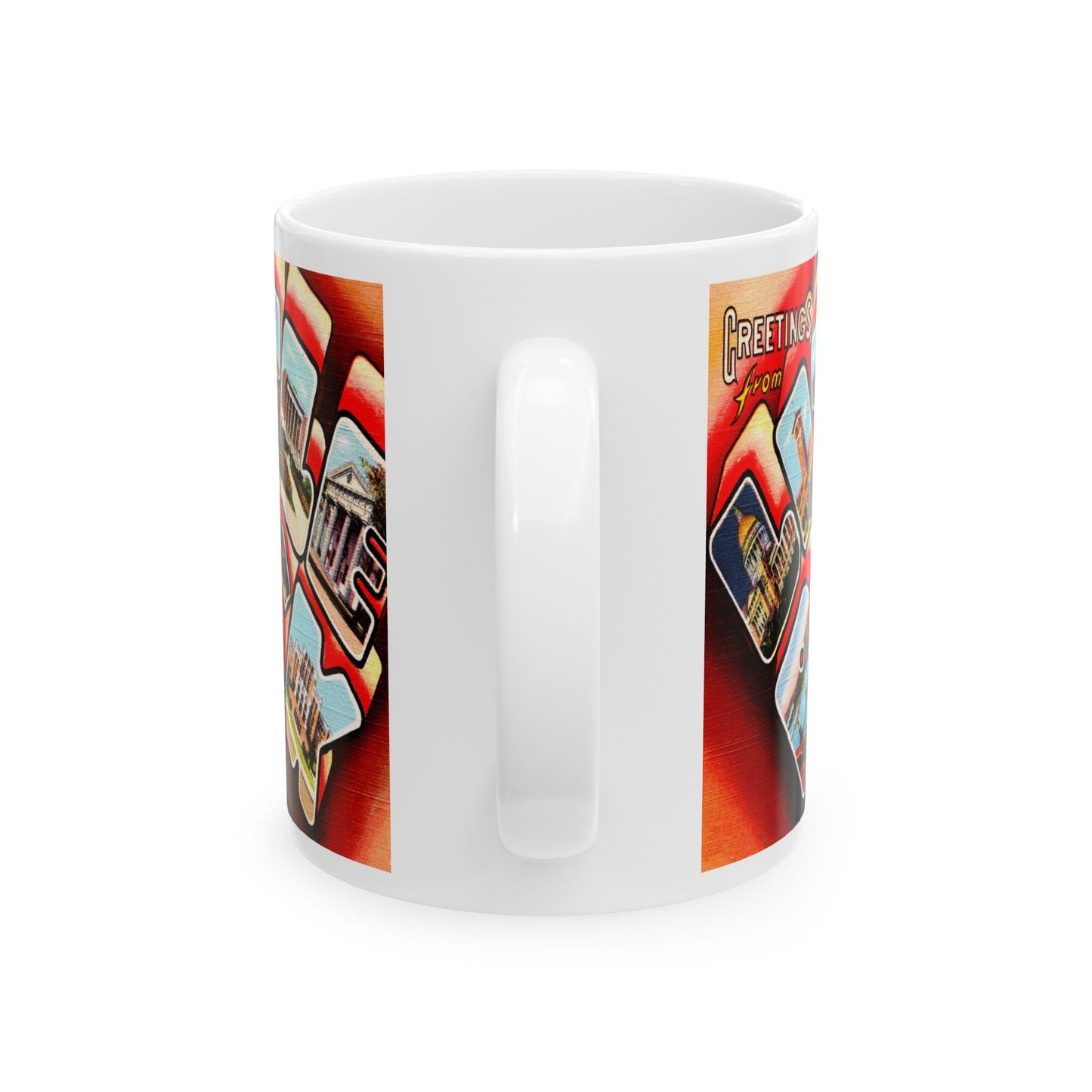 Memebly Colorful Greetings from Little Rock AR Coffee Mug