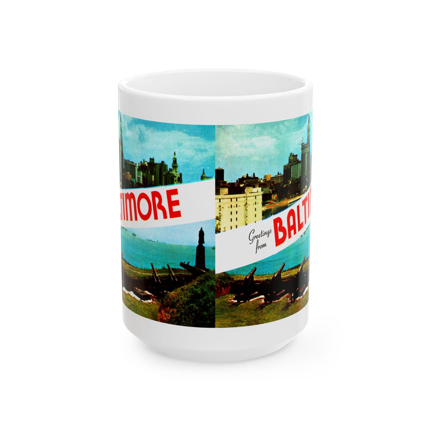 Memebly  1950s Greetings from Baltimore MD Maryland Coffee Mug