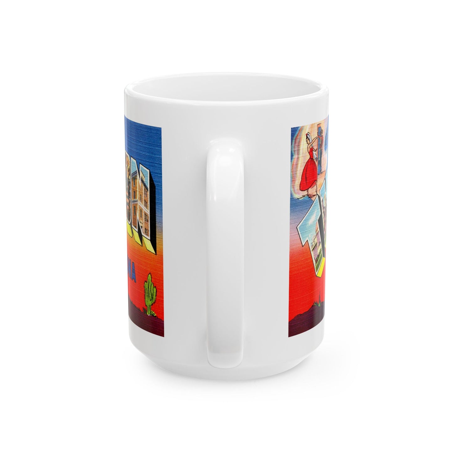 Memebly Vintage Greetings from Tuscon AZ Arizona Coffee Mug