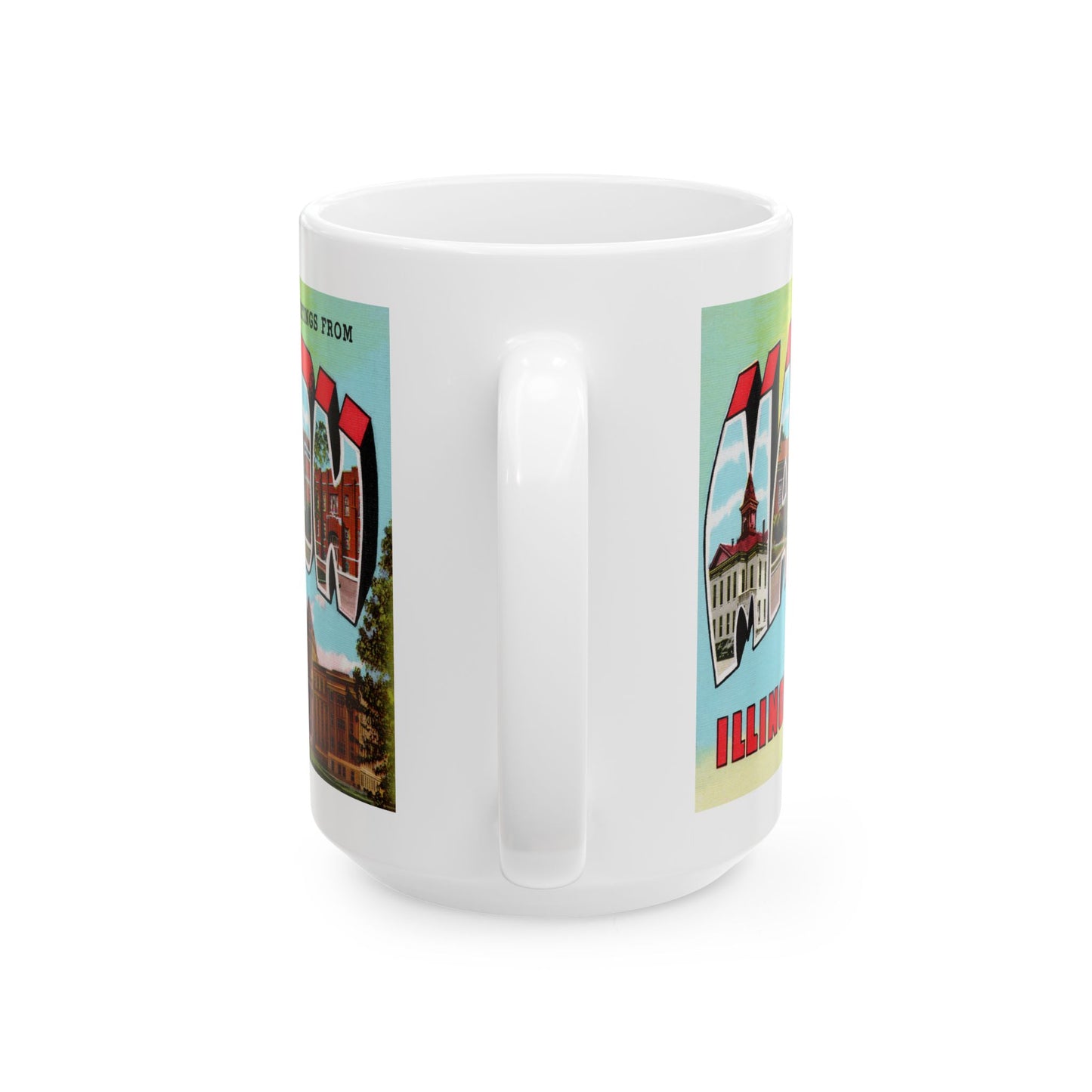 Memebly Vintage Greetings from Marion IL Coffee Mug