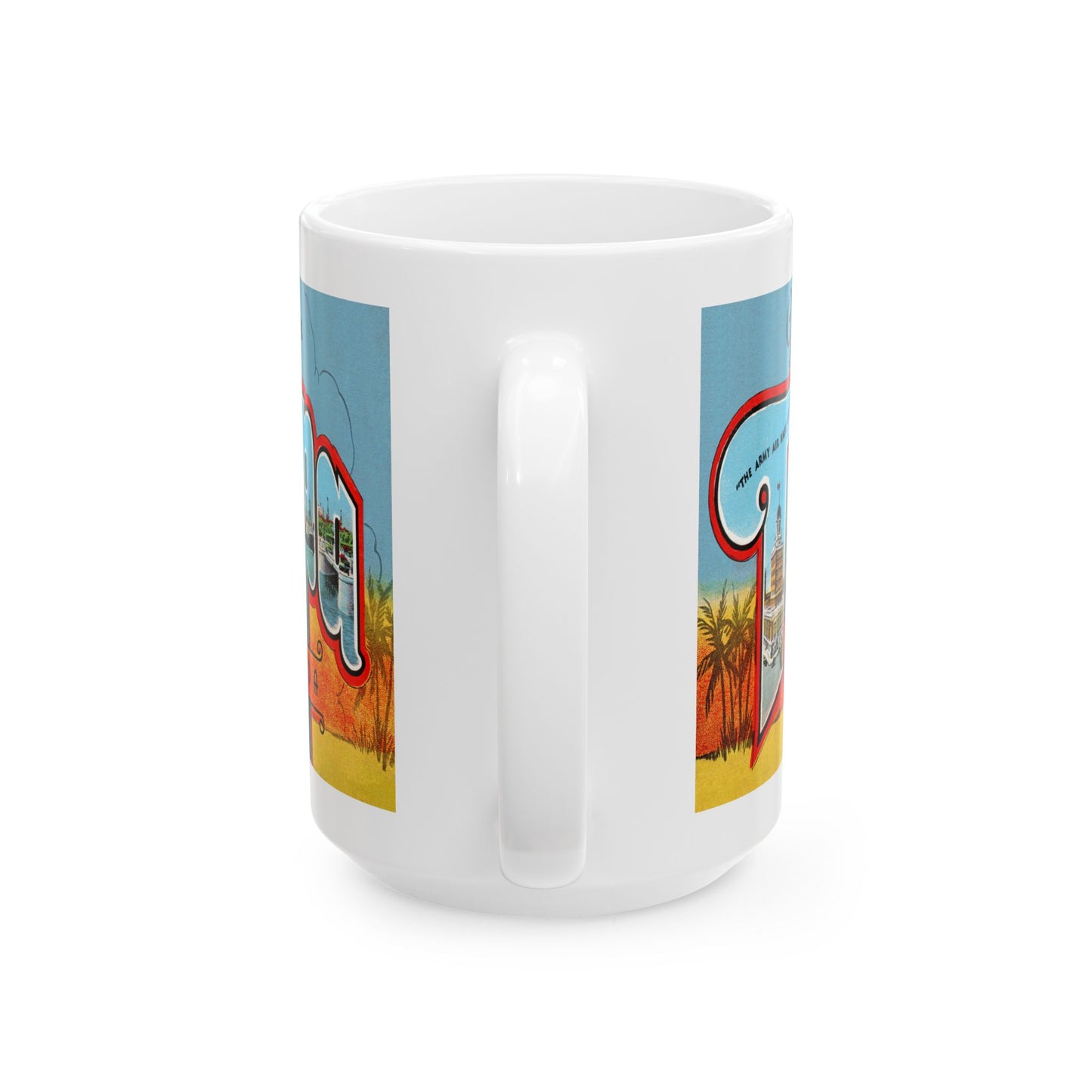 Memebly Retro Greetings from Tampa FL Coffee Mug