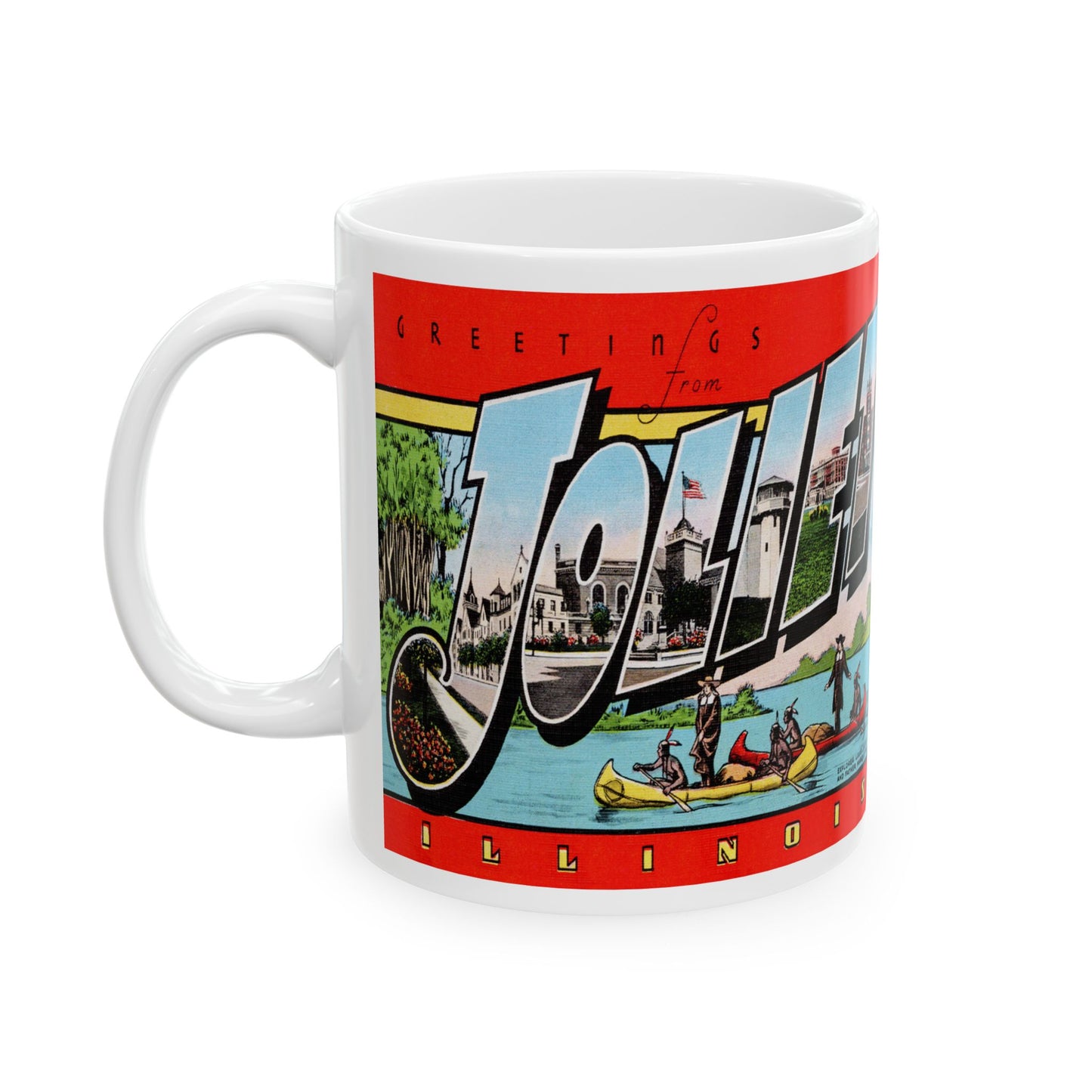 Memebly Vintage Greetings from Joliet IL Coffee Mug