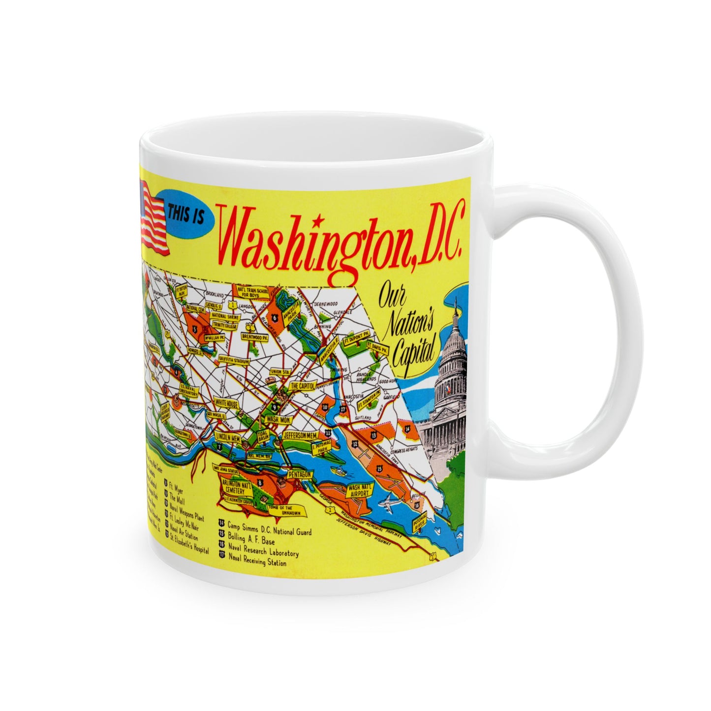 Memebly Vintage  This is Washington DC Map Coffee Mug