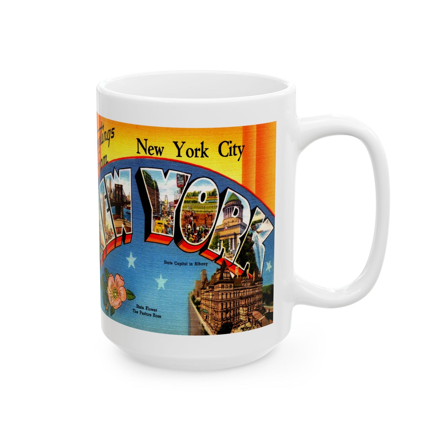 Memebly Retro Greetings from New York City NY New York Coffee Mug