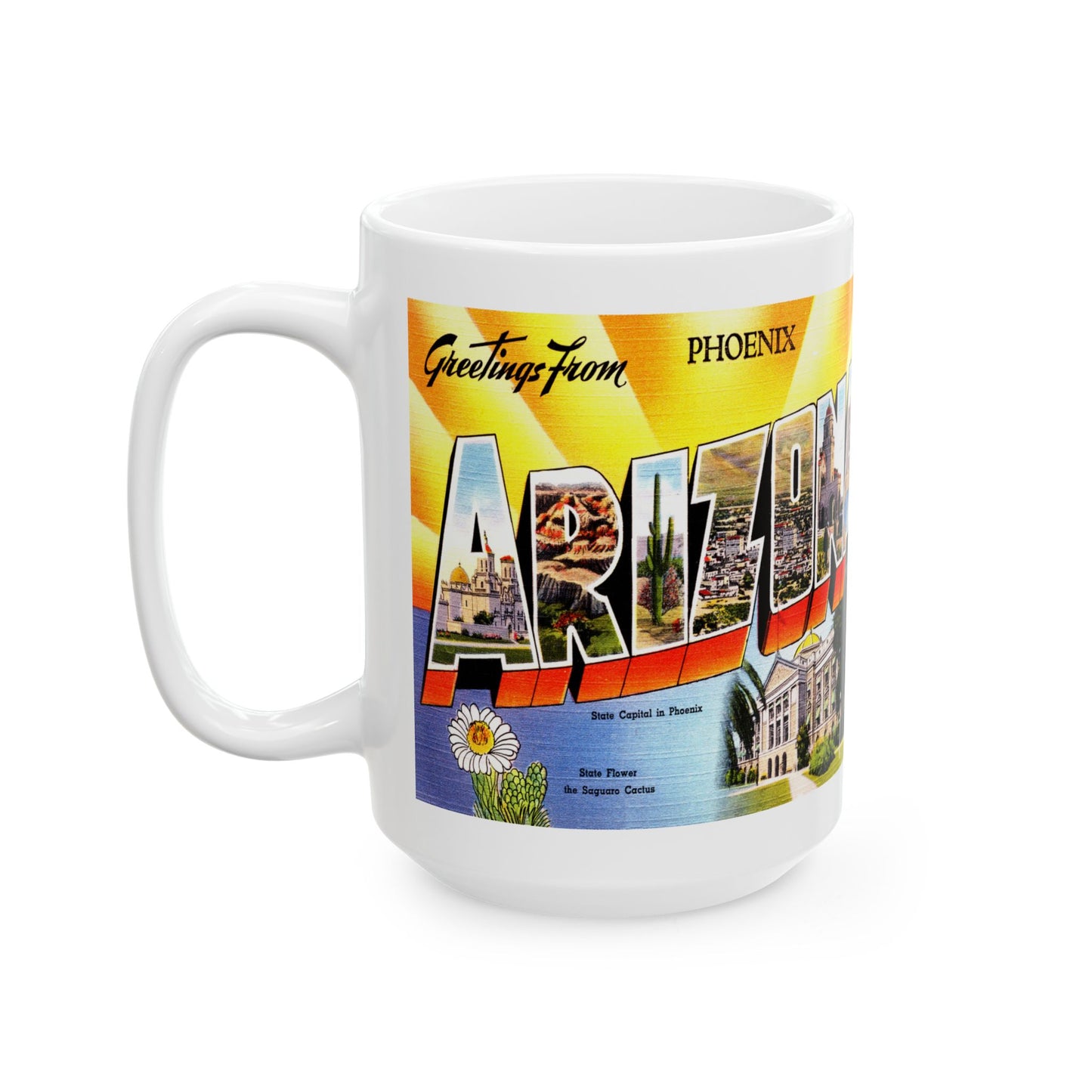 Memebly Retro Greetings from Phoenix AZ Arizona Coffee Mug