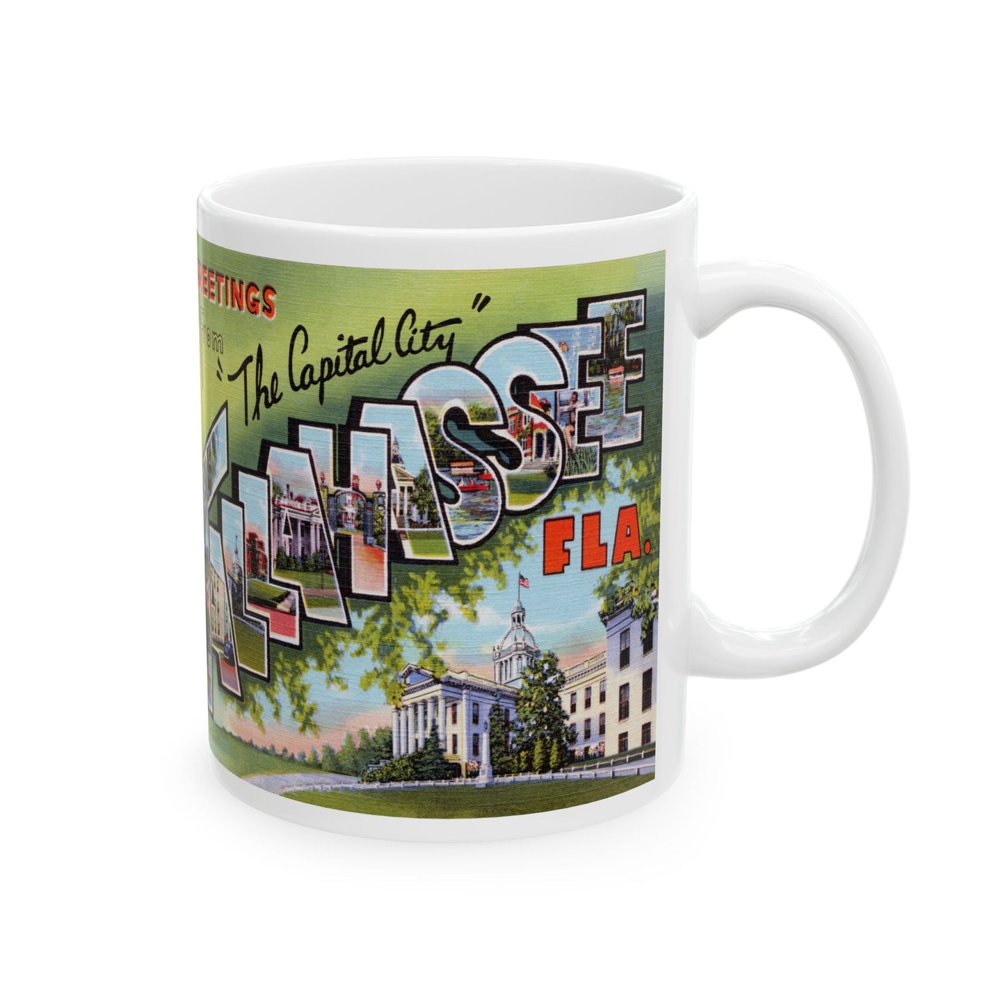 Memebly Vintage Greetings from Talahassee FL Coffee Mug